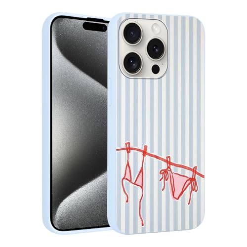 Coque iPhone 15 Pro Max style été et plage en TPU souple pour vos vacances