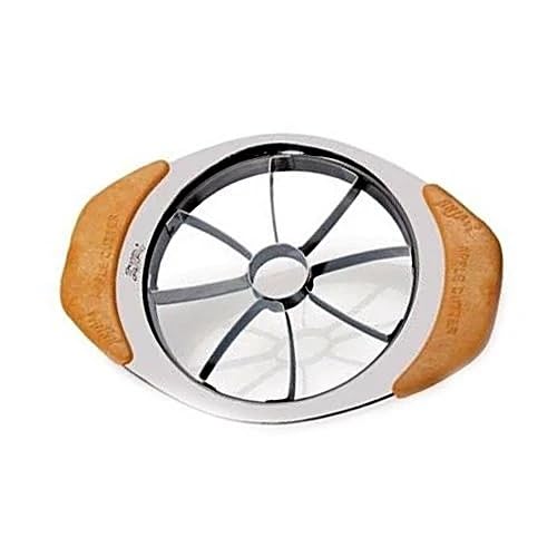 Stainless Steel Slicer for Apples Pears Cutter,Slicer,Divider,Corer,Wedger,Ergonomic Handle, Easy Grip, Large - White