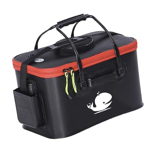 Boîte à matériel de pêche pliable compacte avec poignée ergonomique
