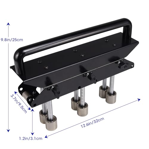 W24NPBLM 3-Station Edge Roller Bender, 0-90° Adjustable Sheet Metal Roofing Bending Tool, Lightweight Aluminum Alloy Body, Fits 0.3-0.8mm Panels, Makes 10-105mm (0.4-4. in) Bends — view 3