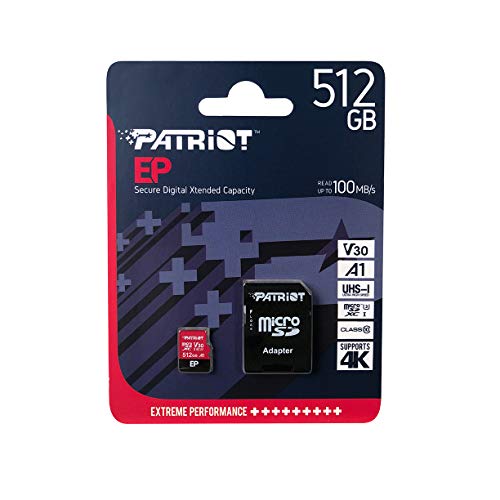 Patriot Memory 512GB EP Series A1 / V30 Support Micro SD Card SDXC Android Smartphone and Tablet with 4K App Optimized, PEF512GEP31MCX - Image 3
