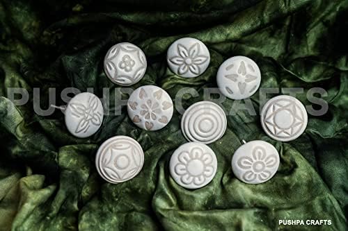 PUSHPACRAFTS 20 x mix vintage wygląd biały kremowy kremowy kwiat ceramiczne gałki klamka do drzwi szafka szuflada szafka pociągnij