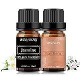 Jasmine and Gardenia Essential Oils Valentine's Day Gift 100% Pure, Undiluted, Natural, Organic Arom