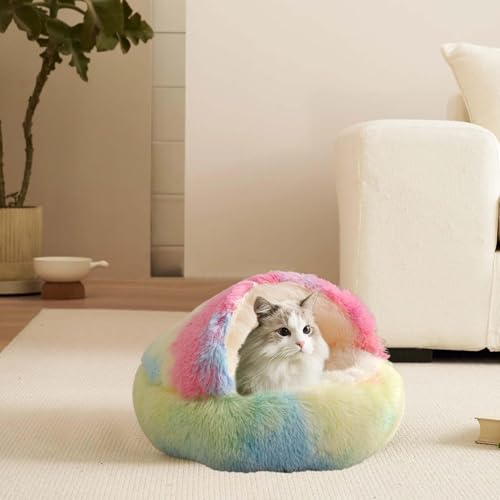Casas para gatos para gatos internos,Cavernas para gatos para gatos internos - Cama de dormir antide
