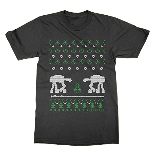 T-shirt Robot Christmas Ugly Sweater Noir XXL idéal pour vos soirées de Noël en famille