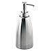 InterDesign Forma Pompa Dispenser di Sapone per Cucina/Bagno, Metallo, Argento