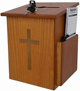 Post Box Wall Mounted Wooden Charity Donation Suggestion Box Wall-Mount Letterboxes Single Lock Inbox Fashion Creative Dedicated Love Box Post Box Mailbox 1107