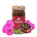 Anaghaya Rose Petal Jam - Gulkand, 7 oz | Natural Ayurvedic Gulkand | Pure Rose Petal Preserve | Sweetened for Desserts, Ice Cream & Smoothies | Refreshing French Jam Flavor