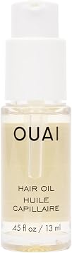 OUAI Hair Oil Travel Size - Hair Heat Protectant Oil for Frizz Control - Adds Hair Shine and Smooths Split Ends - Color Safe Formula - Paraben, Phthalate and Sulfate Free - 13ml