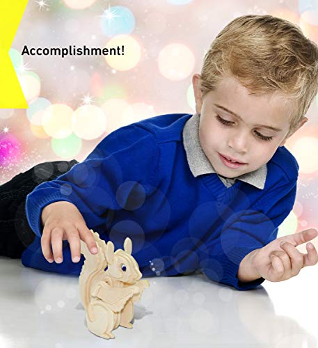 Puzzled 1091 Squirrel 3D Wooden Puzzle #TOP5