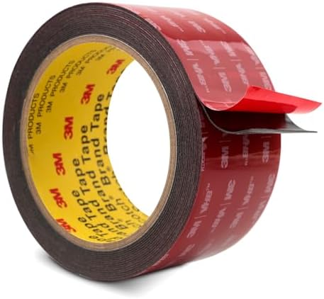3M Double Sided Mounting Tape 50mm x 4.7m Black 0.6mm Thick