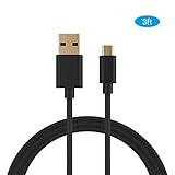 Micro USB Cable , MoMoCity Nylon Braided Charging Cord Premium Durable Powerline for Android devices, Samsung, Nexus, LG, Sony, HTC, Huawei, Motorola and More (3ft)