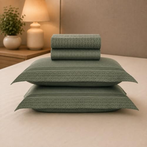 Jogo de Cama Lençol Casal Karsten 100% Algodão Egípcio Percal 300 Fios Penteado Macio Enxoval