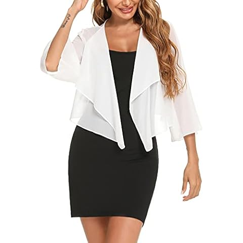 Aottori Cárdigan Bolero de Gasa Manga 3/4 Cover