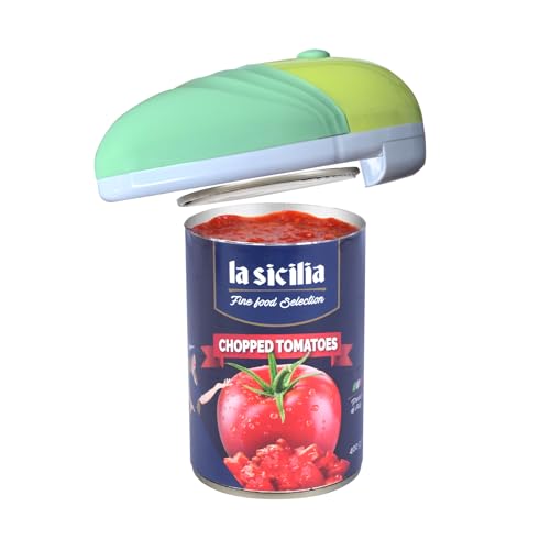 Kitchen Gadgets Can Opener Electric: Automatic Opens Cans with One Button Press - Smooth Edge Food-Safe Magnetic Catches Cover Hands Free Kitchen Appliances for Seniors - Mothers Day Gift Green