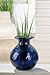 Produktbild GILDE Vase Pietro aus Glas, dunkelblau, strukturiert, bauchige Form, Höhe 33 cm, Durchmesser 29 cm, Dekoration Wohnaccessoire Geschenk Blumen Deko