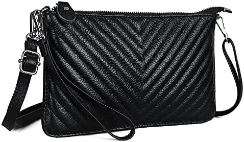 befen Crossbody bags for Women,Small Leather Cross Body Phone Purses White Bag Ladies Handbags & Shoulder bags, Envelope Wristlet Clutch Wallet with Wrist Strap