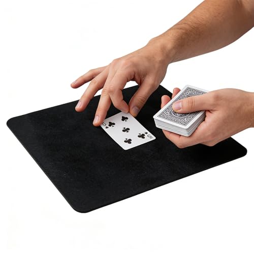 Ancsttu Tapis De Jeu De Cartes - Accessoire de Tour de Magie,Jouet Interactif et Support Magique pour Cartes - pour Débutants et Passionnés en Soirée Domicile Bureau