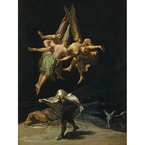 Doppelganger33 Ltd Unframed Goya The Witches' Flight Large Art Print Poster Wall Decor 18X24 Inch