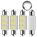Price comparison product image 42mm Festoon LED Car Bulb - Safego 4X 1.72'' LED Dome Reading LED White Car Interior Light Bulbs 9 SMD 5730 Replacement Bulbs LED License Plate Lights Map Lamps No Polarity White CB42mm-9D-5730-4