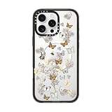 CASETiFY インパクト MagSafe対応 iPhone 16 Pro Max ケース [スリム / 2.5mの落下試験をクリア (MIL規格4倍相当) / ワイヤレス充電およびMagsafe対応] - BUTTERFLY SUNDAY - クリア ブラック