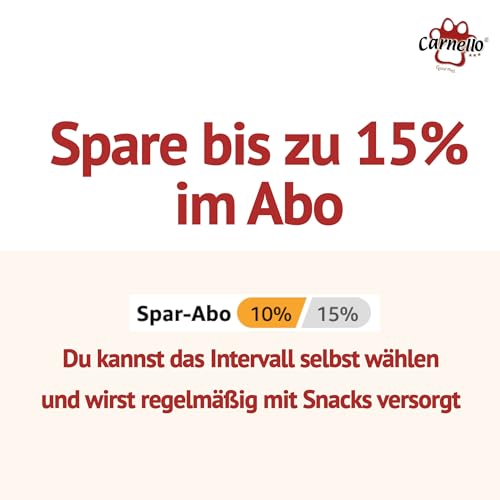 Carnello Katzenspaghetti – Katzen Leckerlies, Sticks, Snacks, Kaustangen – Gesundheitsprodukte für Katzen (3 x 30g)