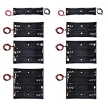 AEDIKO 8pcs 18650 Battery Holder 1/2/3/4 Slots 18650 Battery Holder with Wire for DIY Parallel or Series Circuit PCB Projects