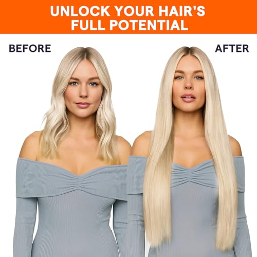 Image of Full Shine Weft Hair Extensions 22 Inch 105G White Blonde Remy Human Hair | Sew In Hair Extensions, Straight Texture, White Blonde Shade, Add Length And Volume, Party Styling, Daily Wear