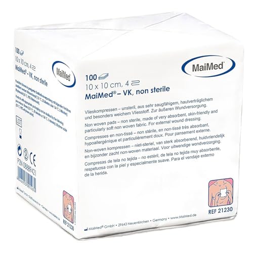 Vlieskompressen Kompressen Unsteril 10x10cm 100 Stück...