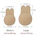 Adhesive Bra, Breast Lift Tape Silicone Breast Pasties 4.33 Inch Large Beige