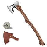 THKFWD 27.8 inch Splitting Axe with Wood Handle