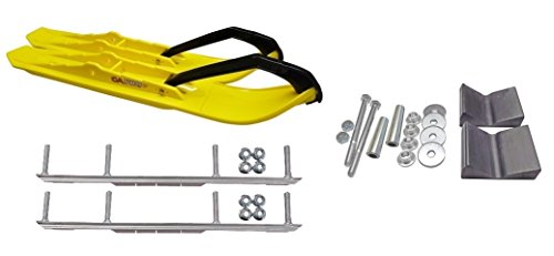 C&A Pro Yellow XCS Snowmobile Skis w/ 6