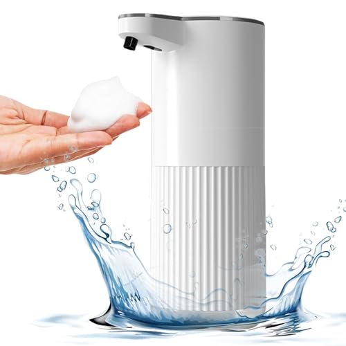 Distributeur De Savon Automatique, Distributeur Savon Automatique 360ml, Distributeur De Savon Électrique avec Capteur Chargement USB-C, Distributeur Savon Mural Ipx5 Étanche pour Cuisine Hôtel
