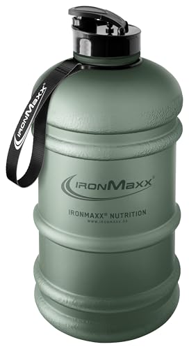 IronMaxx Water Gallon - Matt Mineral Green 2200ml | BPA & DEHP frei | auslaufsichere Trinkflasche mit Messskala | in verschiedenen Farben erhältlich