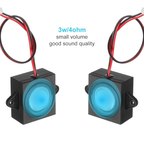 Altavoces de 3W 4 ohmios uxcell con conector JST-PH2.0 para mini proyectos electrónicos 4