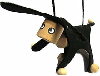 Marionette Puppet Wood Children Felt Kalle Fux Child Donkey Dog Black