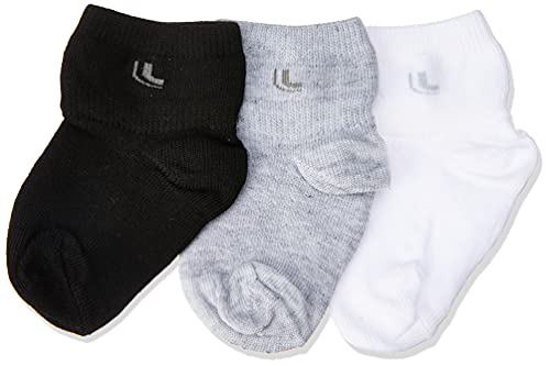 Meia,Cano Médio,Lupo,bebê-meninos,Cinza/Branco/Preta,20 a 23