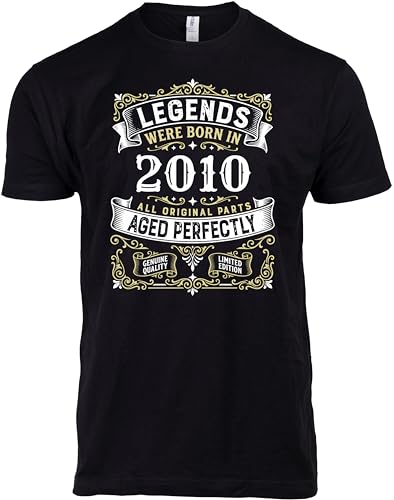 16th Birthday Gift T-Shirt for 16 Year Old Boy - Funny 16th B-Day Humor Gag Tee for Boys Born in 2010 - (Boys,XL)