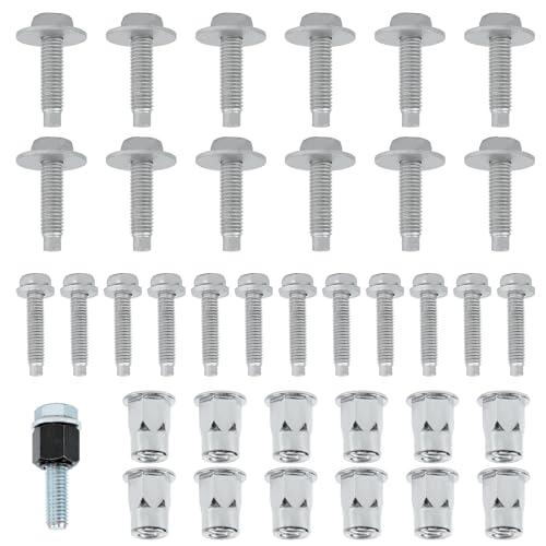 CHENACC Sidestep Hardware Mounting Kit for 2013-2019 Dodge RAM 1500 2500 3500 | 2014-2019 RAM 4500 5500 Tubular Side Step Running Board Mounting Hardware 68193128AB