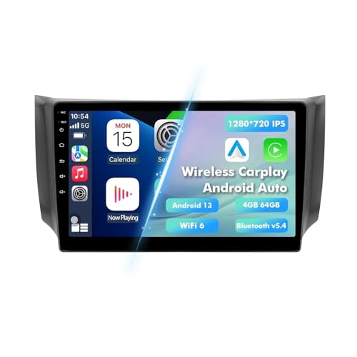 système de Navigation GPS pour Voiture Autoradio 4G 64G Android 13 pour Nissan pour Sentra 2013-2017