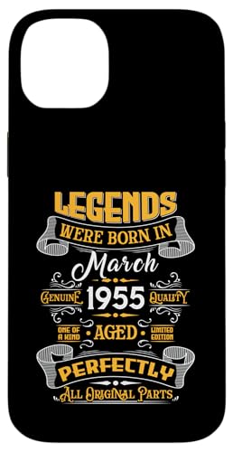 Legend February 1955 Vintage 71st Birthday Tees Made in 1955 �X�}�z�P�[�X iPhone 14 Plus �p