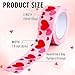 Whaline 109 Yard Valentine' s Day Packing Tape Waterproof Shipping Tape Romantic Red Pink Heart Gift Wrapping Tapes for Small Business DIY Crafts Box Carton Decor