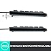 immagine 7Logitech Tastiera Cablata K120 per Windows, Dimensioni Regolari, Resistente ai Liquidi, Barra Spaziatrice Curva, PC / Notebook, Layout QWERTY Italiano, Colore Nero