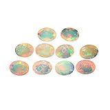 Naturale bianco etiope opale 5X3mm forma ovale Sfaccettato tagliato pietra preziosa sciolta per la creazione di gioielli|Qualità AAA dimensione calibrata 5X3 MM Welo Fire Ethiopian Opal 10 pezzi lotto