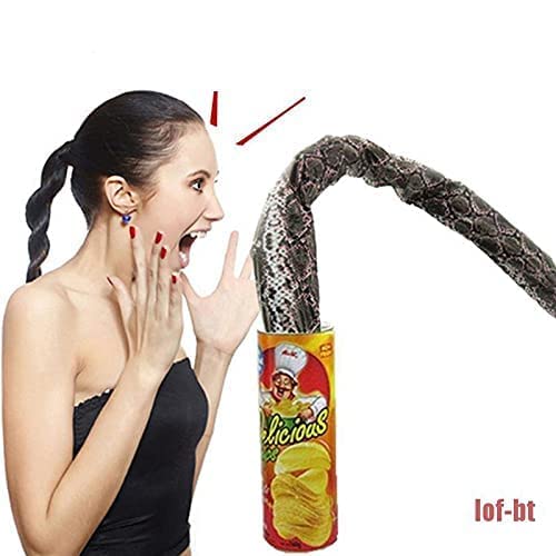 Image of AGC Fake Potato Chips Fake Snake Prank Joke Novelty Toy for Your Loved Ones to Make Them April Fool Jokes Halloween Party Decoration in A Can Gag Gift Prank (Large Size) (Pack of 1)