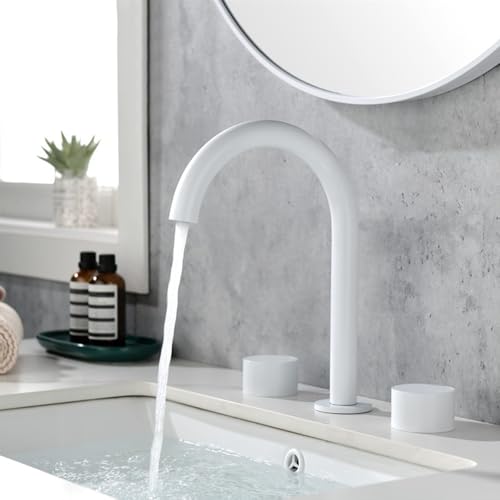 Mitigeur de lavabo blanc chaud froid pour remplacer un robinet - 6