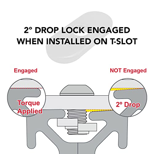 8020, 3382, 10 Series Steel 1/4-20 Centered Slide In Economy T Nuts (25 Pack) Hardware Nuts For 10 Series Aluminum Extrusions #TOP2