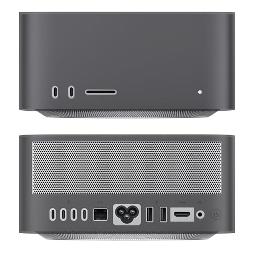 Cover antipolvere in silicone per Mac Studio M4 Max 2025, coperture protettive con apertura precisa del silicone per Mac Studio 2025 (nero traslucido)