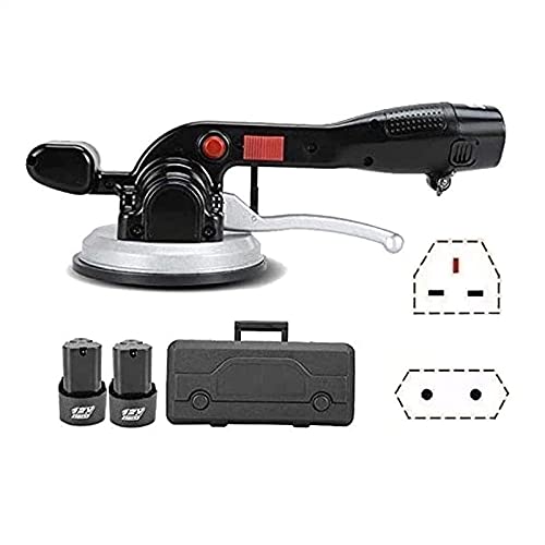 Piastrellista, livellatore Automatico per Piastrelle con Ventosa 6 velocità Regolabile Martello Elettrico per Piastrelle da 100 kg Vibratore Elettrico per Piastrelle Manuale (2 batterie)