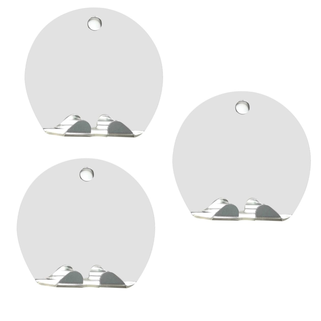 Miroir de rasage compact et incassable lot de 3 miroirs de maquillage antibuée pour salle de bain